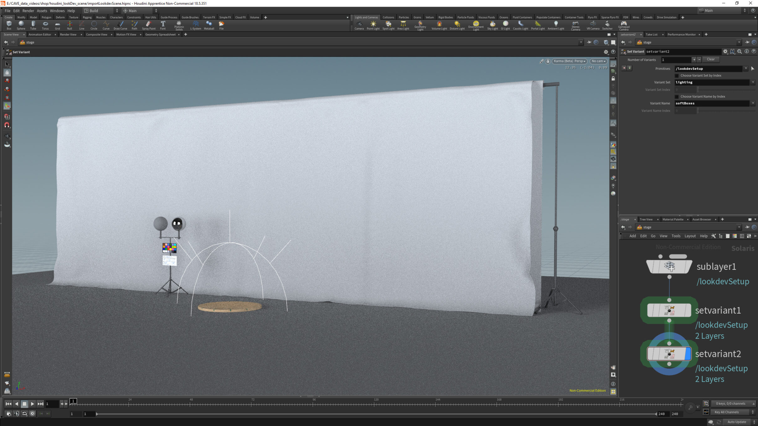 Houdini Look Development and Lighting Props CAVE Academy