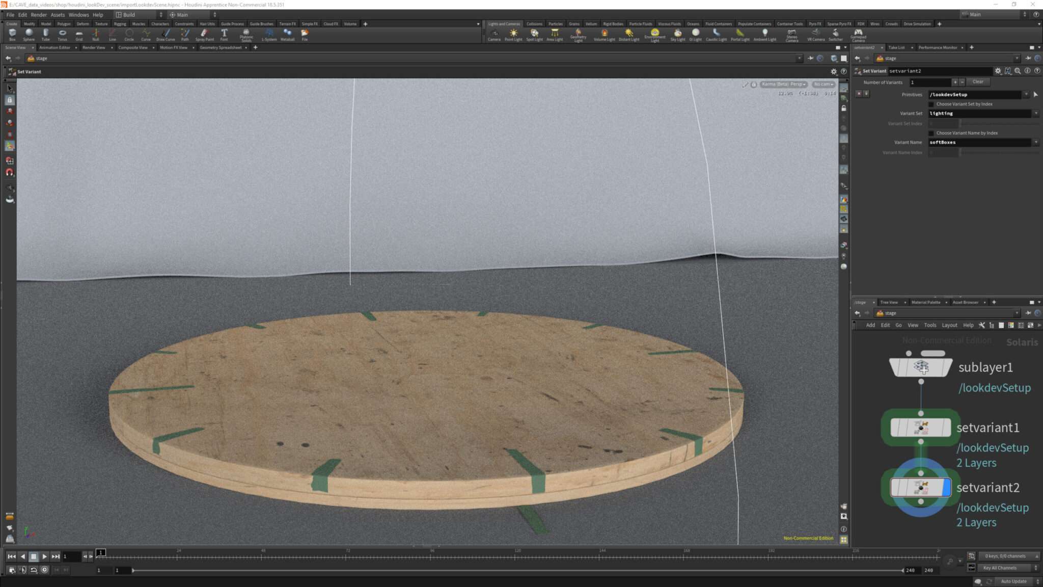 Houdini Look Development and Lighting Props CAVE Academy