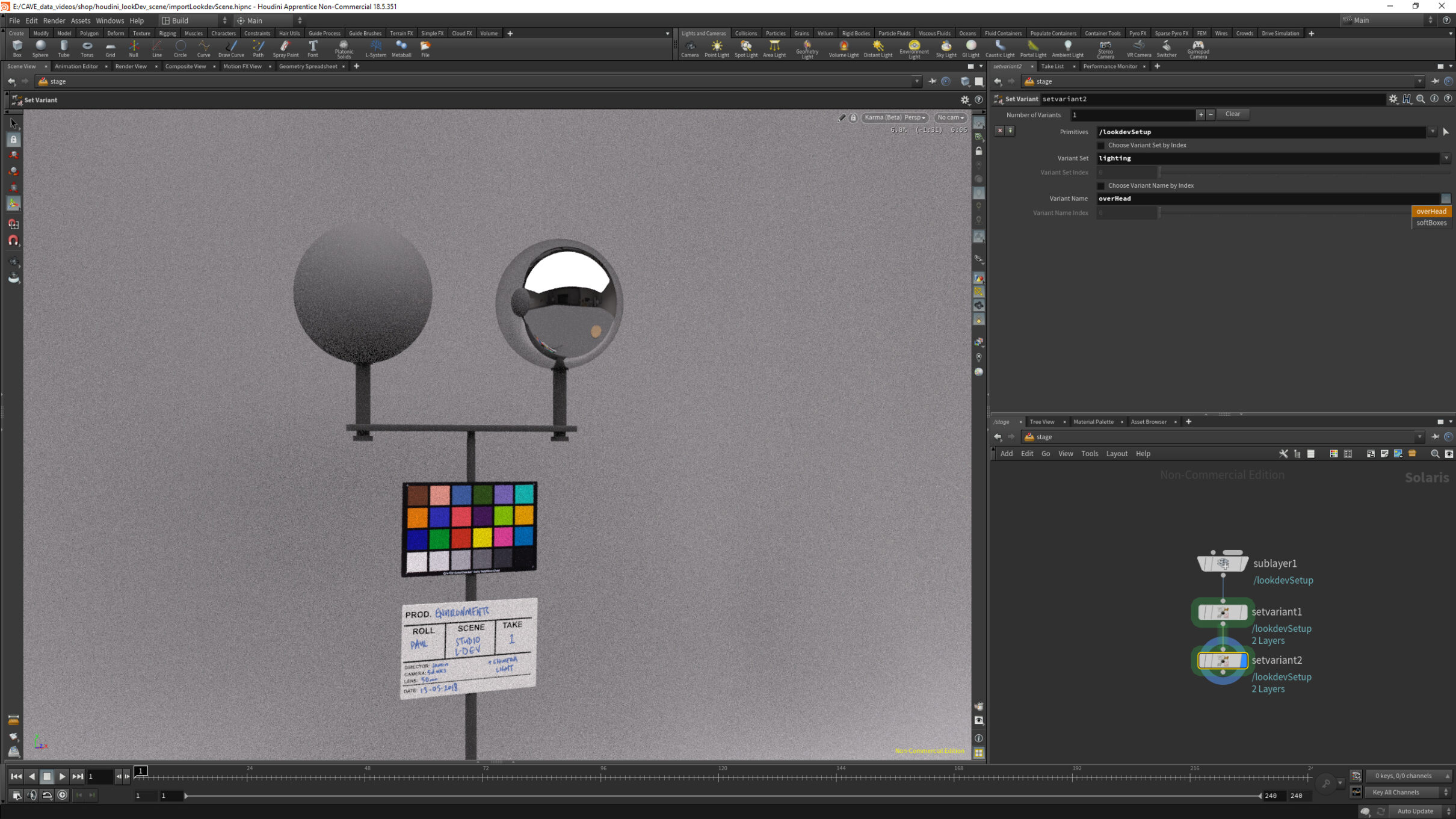 Houdini Look Development and Lighting Props CAVE Academy